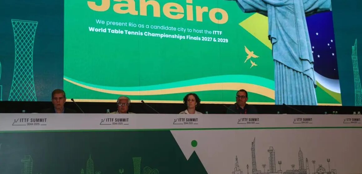 Rio de Janeiro será a primeira cidade das Américas a sediar o Mundial de Tênis de Mesa em 2029