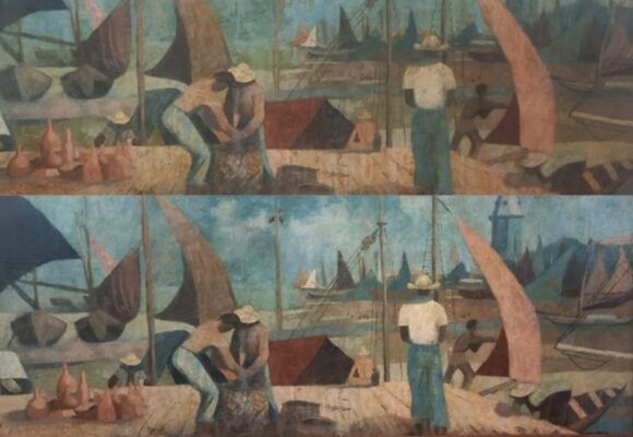 Museu de Arte de Belém expõe obra restaurada “Ver-o-Peso III” de Benedicto Mello