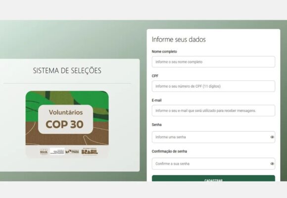 COP 30 abre inscrições para quase 4 mil voluntários em Belém