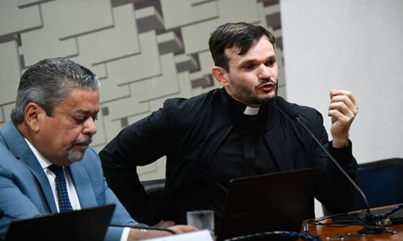 Padre Patrick Fernandes, do Pará, depõe na CPI das Bets