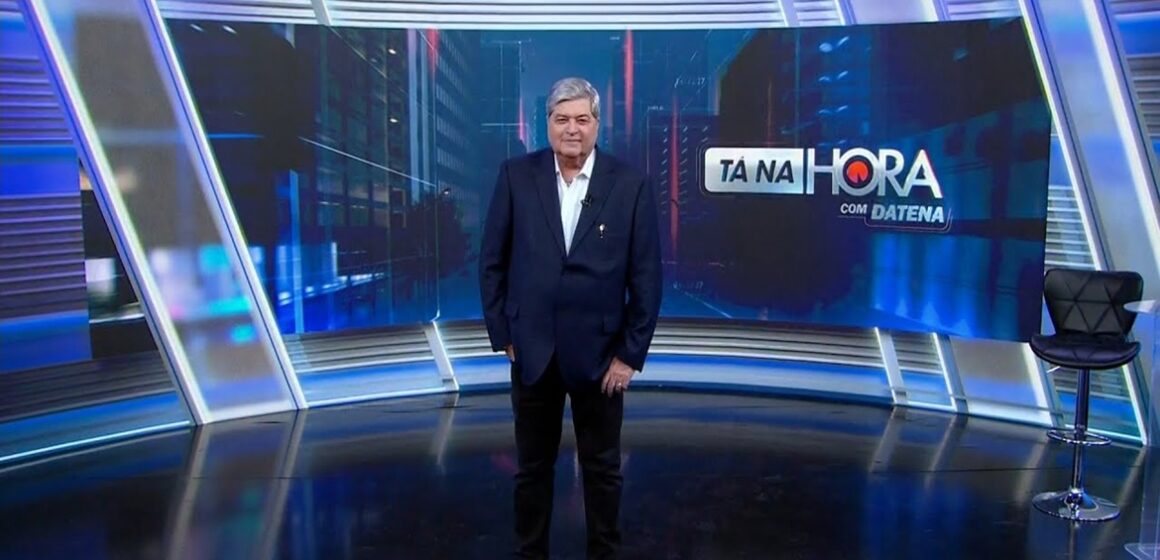 Apresentador Datena se emociona ao falar de sua passagem pelo SBT e recebe mensagem especial