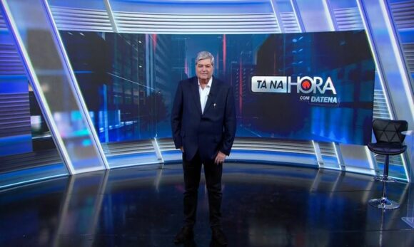 Apresentador Datena se emociona ao falar de sua passagem pelo SBT e recebe mensagem especial