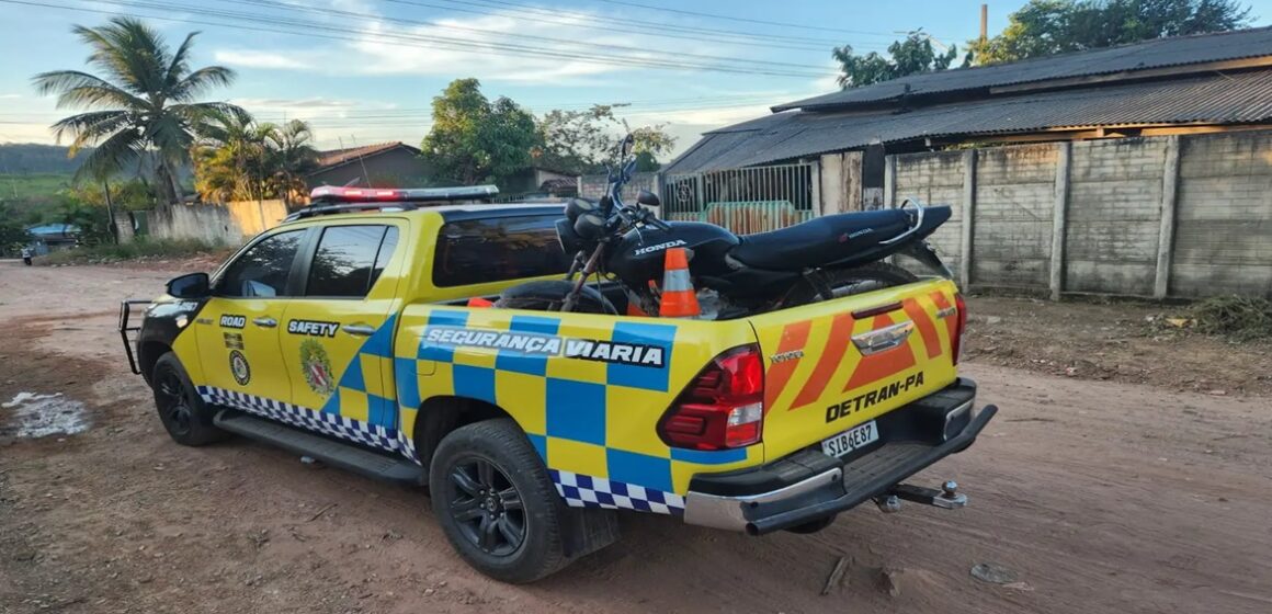 Durante Operação Junina em Novo Progresso, Detran recupera motocicleta com registro de furto
