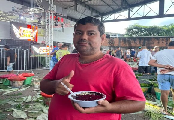 Festival Açaí Pará em Belém inicia com distribuição gratuita de açaí com peixe frito