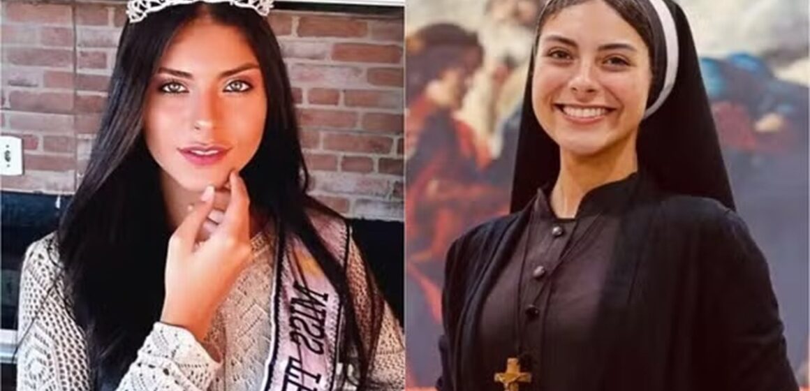 De miss a missionária: freira que viralizou vendendo terços em bar de Goiânia já foi modelo