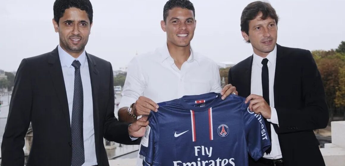 Presidente do PSG dedica título da Champions a Thiago Silva em ligação emocionante