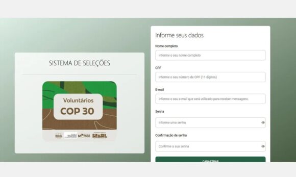 Inscrições para voluntários da COP30 são prorrogadas até 10 de junho