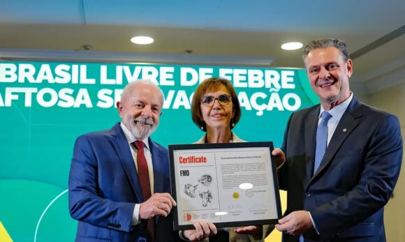 Brasil recebe certificado internacional como país livre da febre aftosa sem vacinação
