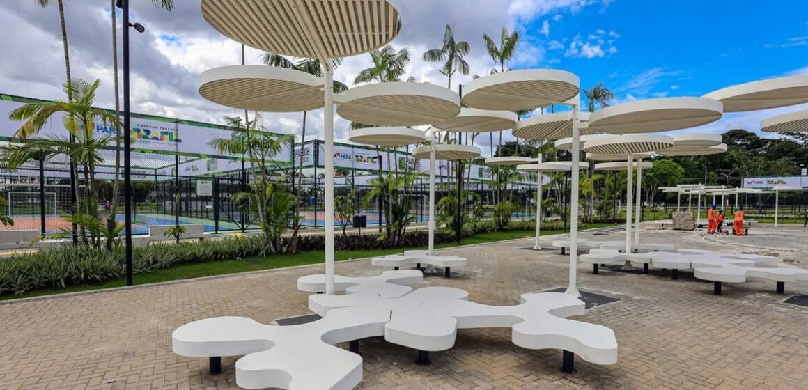 Parque da Cidade ganha bancos “que não esquentam” em tecnologia pioneira para o clima amazônico