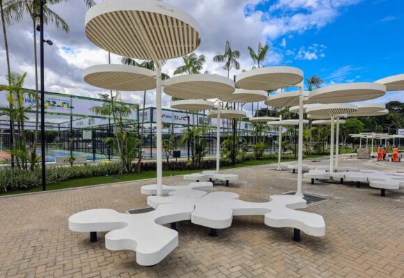 Parque da Cidade ganha bancos “que não esquentam” em tecnologia pioneira para o clima amazônico