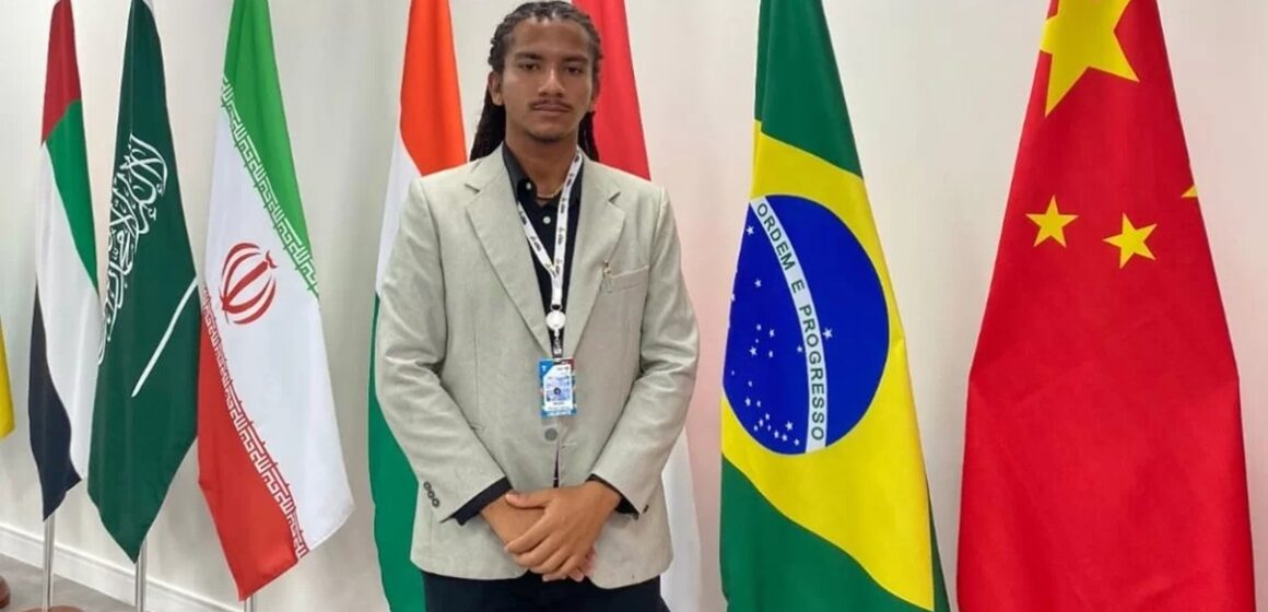Jovem paraense leva voz da Amazônia à Cúpula da Juventude do BRICS+ em Brasília