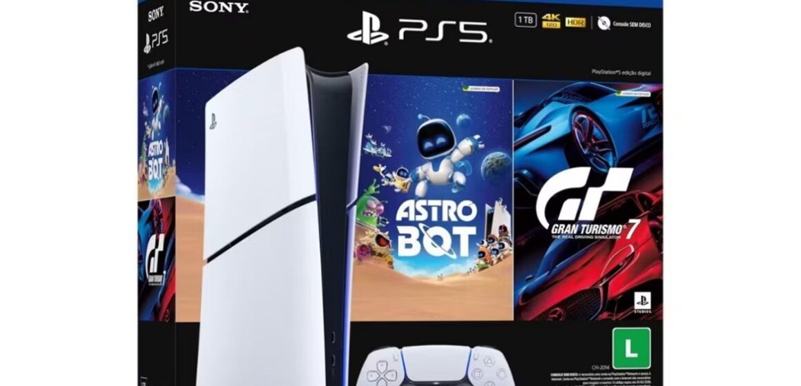 Sony lança pacote exclusivo do PS5 com Astro Bot e Gran Turismo 7 no Brasil