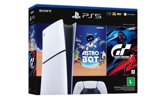 Sony lança pacote exclusivo do PS5 com Astro Bot e Gran Turismo 7 no Brasil