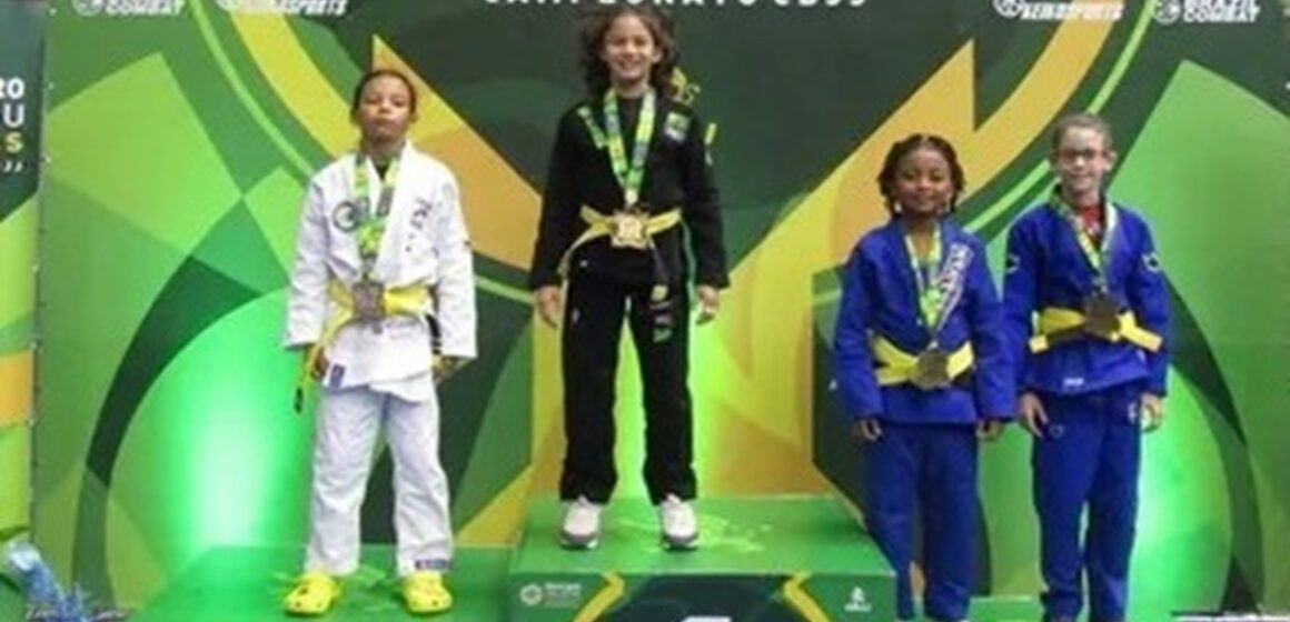 Paraense de 10 anos brilha e é vice-campeã brasileira de jiu-jítsu