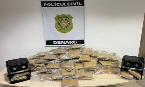 Polícia do Pará apreende 152 quilos de maconha escondidos em air fryers no porto de Belém