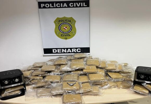 Polícia do Pará apreende 152 quilos de maconha escondidos em air fryers no porto de Belém