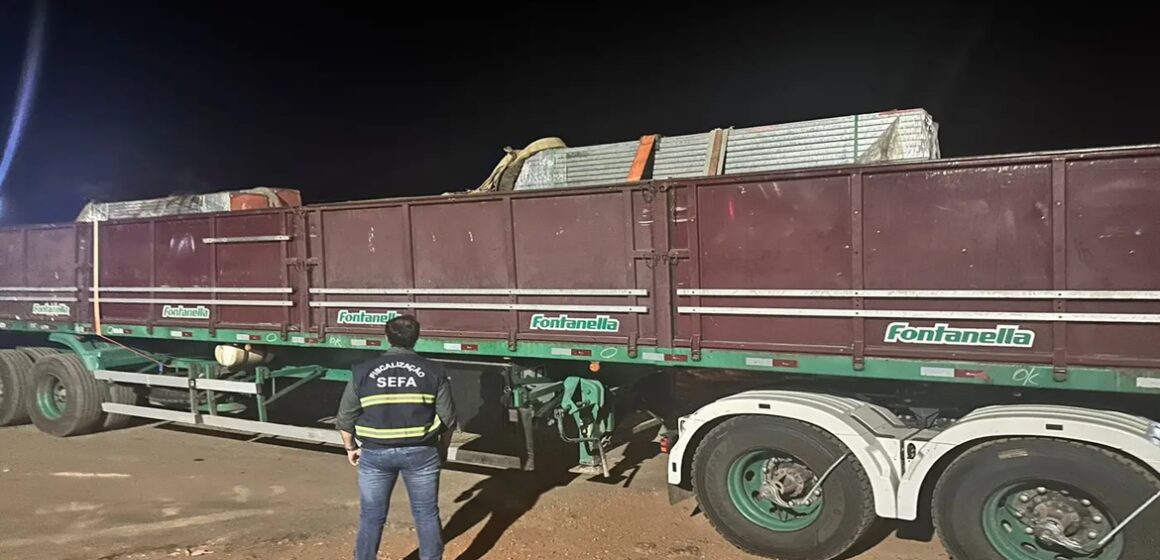 Sefa apreende estruturas metálicas e pneus em operações no Pará