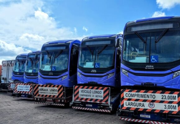 BRT Metropolitano completa frota com 40 ônibus elétricos e reforça transporte sustentável na Grande Belém