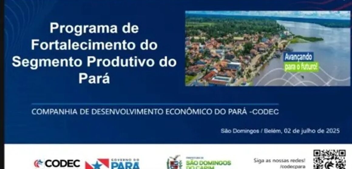 Codec e Prefeitura de São Domingos do Capim firmam parceria para impulsionar economia local