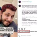 Murilo Huff curte post em sua defesa na disputa pela guarda do filho Léo