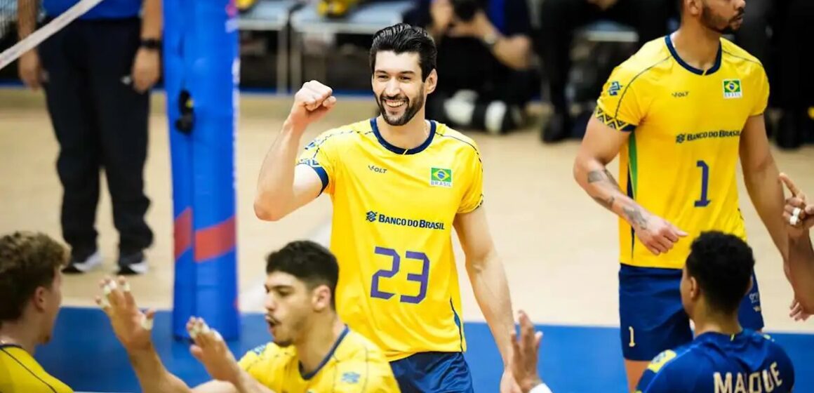 Brasil vence Argentina e segue invicto na Liga das Nações de Vôlei