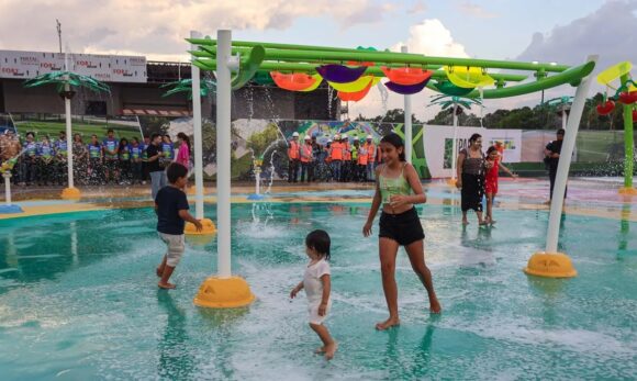 Parque da Cidade inaugura área aquática gratuita para crianças em Belém