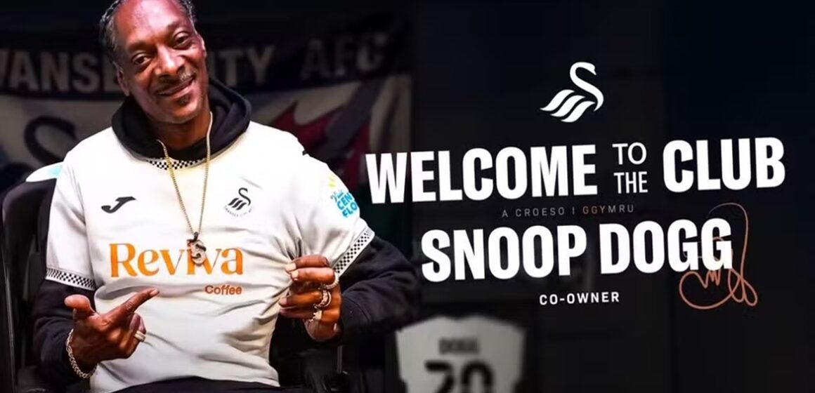 Snoop Dogg entra para o mundo do futebol como coproprietário do Swansea City