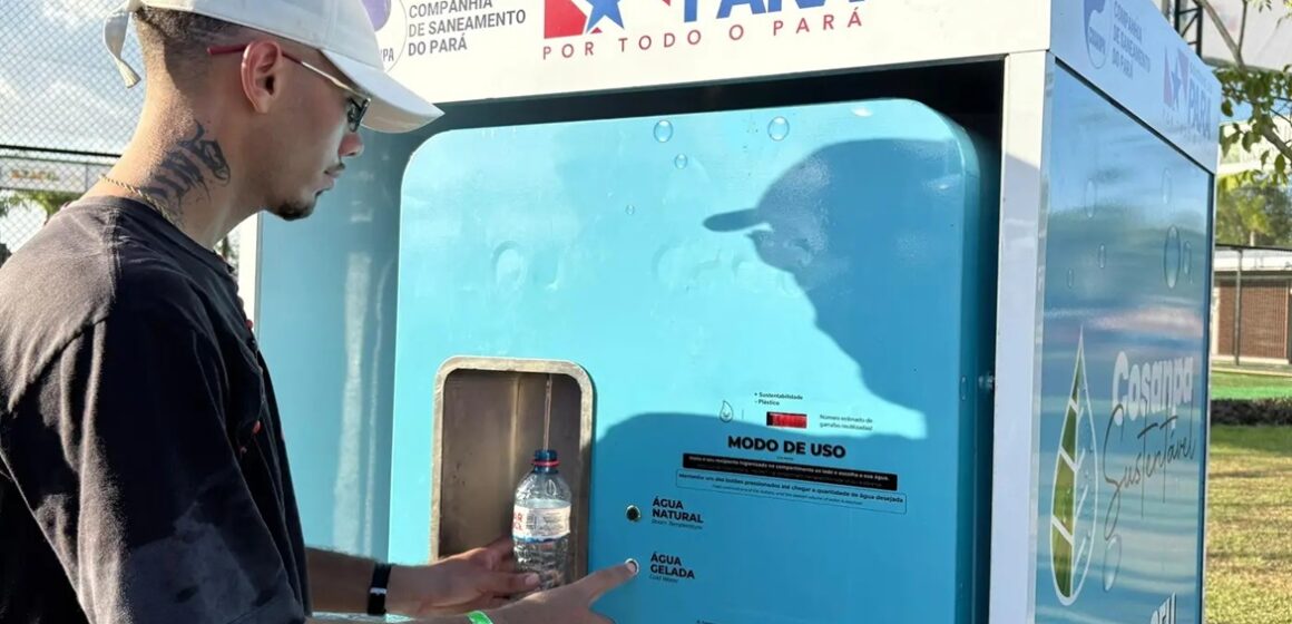 Cosanpa instala ponto de hidratação no Parque da Cidade e evita descarte de 2 mil garrafas plásticas