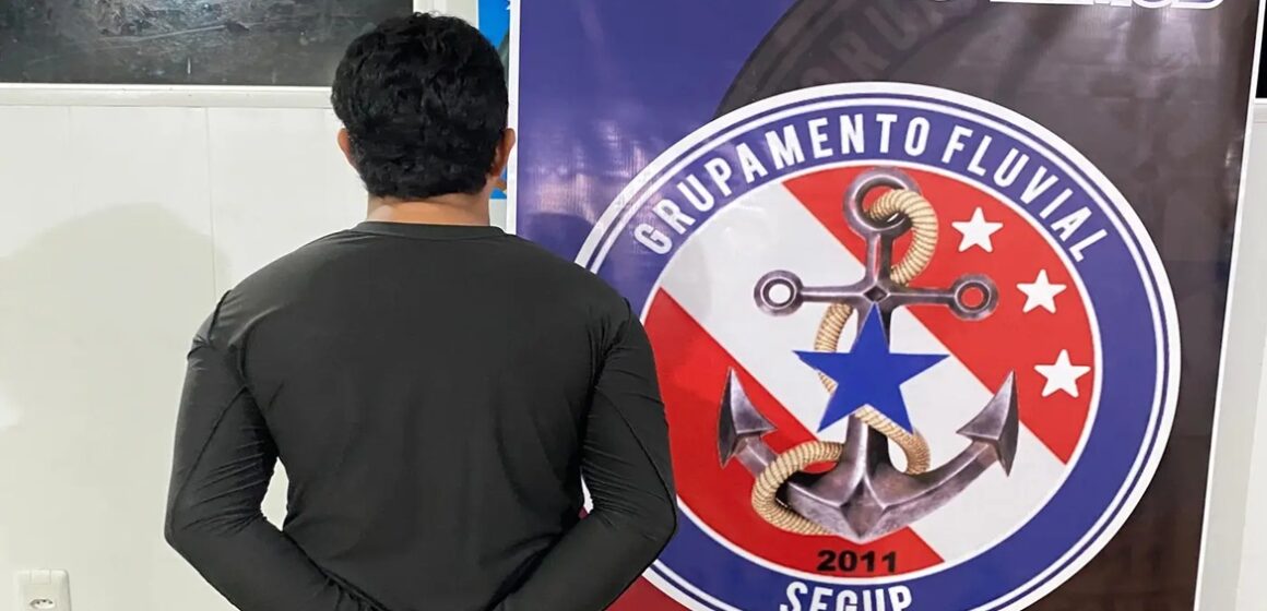 20250813111158-GC00069621-F00255106E Homem foragido por homicídio e violência doméstica é preso em fiscalização fluvial no Marajó