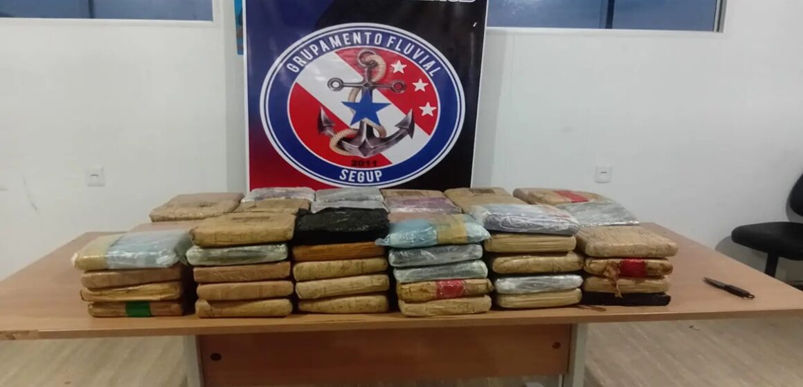Base Fluvial Antônio Lemos apreende 110 quilos de skunk no Arquipélago do Marajó