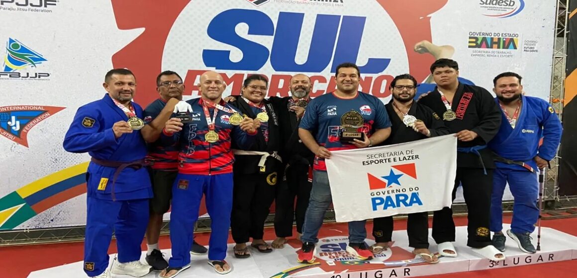 Atletas paraenses conquistam 9 medalhas em Sul-Americano de ParaJiu-Jitsu na Bahia