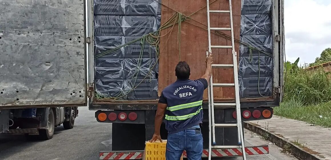 Operação fiscal apreende 875 estantes com documentação irregular no Pará