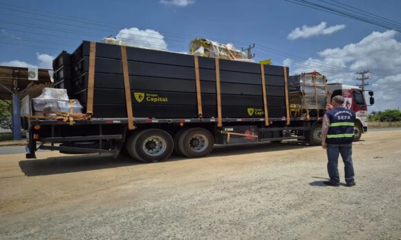 Fiscais apreendem equipamentos industriais de R$ 420 mil por sonegação de ICMS no Pará