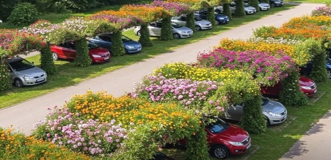 China transforma telhados de estacionamentos em jardins suspensos contra ilhas de calor