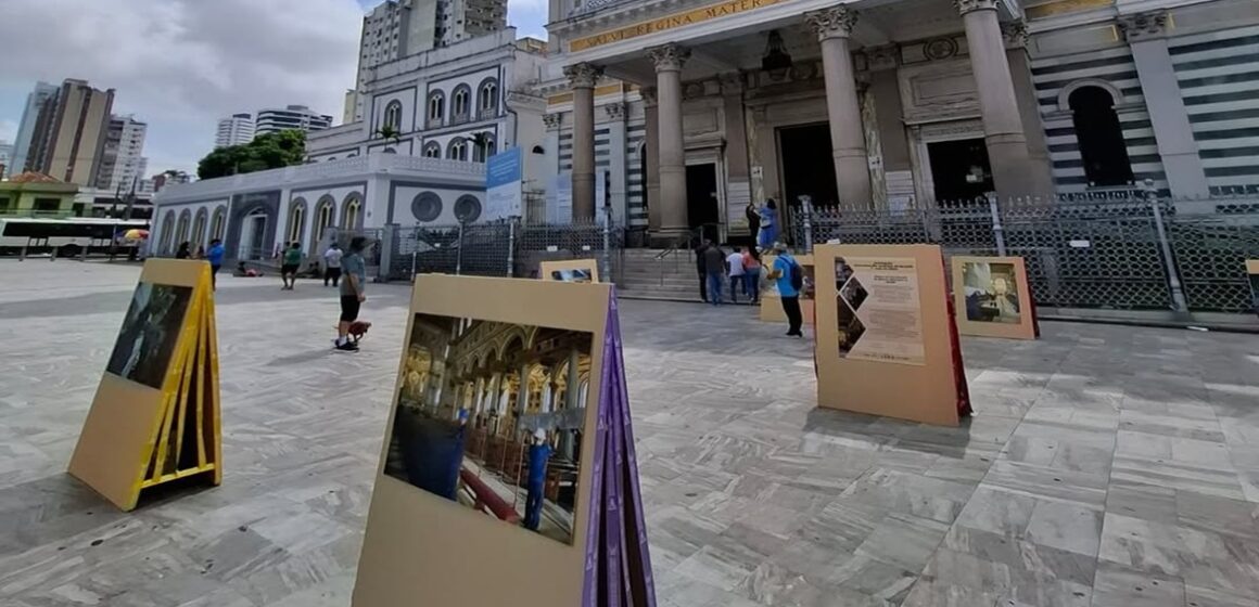 Exposição fotográfica revela bastidores do restauro da Basílica de Nazaré