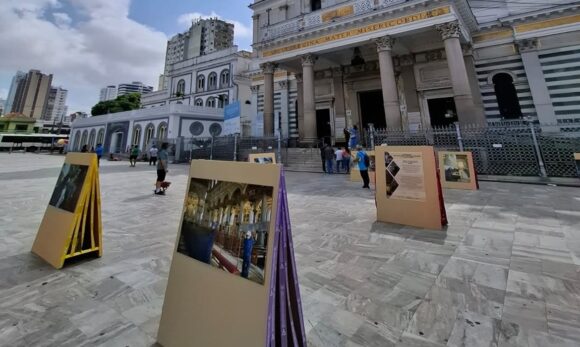 Exposição fotográfica revela bastidores do restauro da Basílica de Nazaré