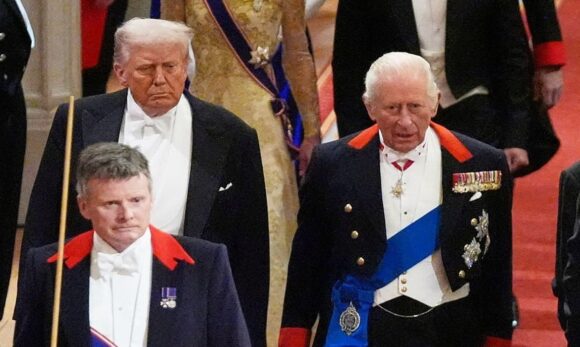 Família Real Britânica recebe Donald Trump em encontro protocolar no Castelo de Windsor