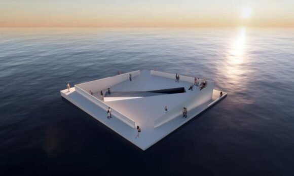 Praça flutuante apresentada em Veneza será instalada em Belém durante a COP30