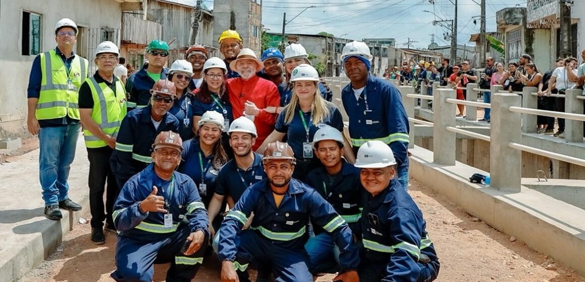 Lula vistoria obras de macrodrenagem em Belém durante preparativos para COP30