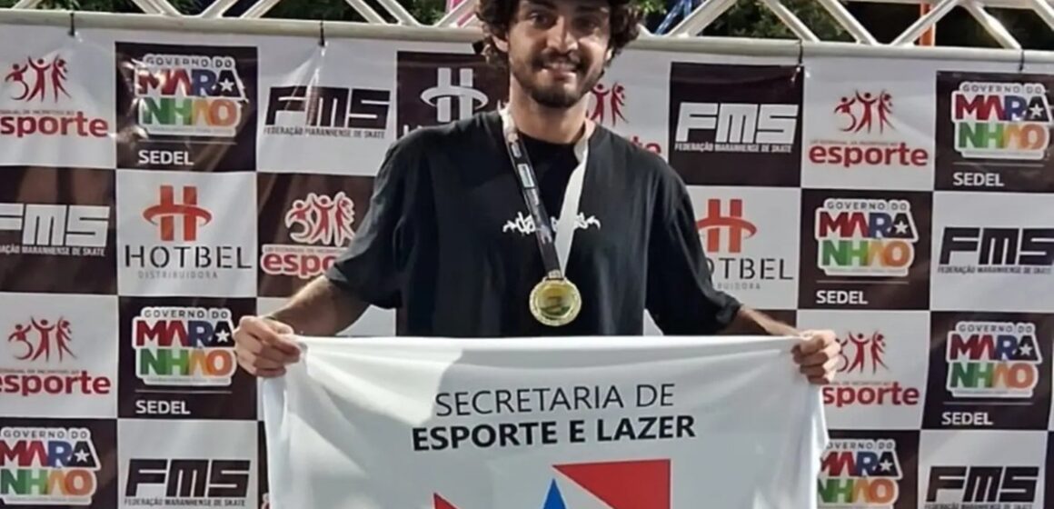 Skatista paraense patrocinado pelo Bolsa Talento vence etapa do Circuito Maranhense