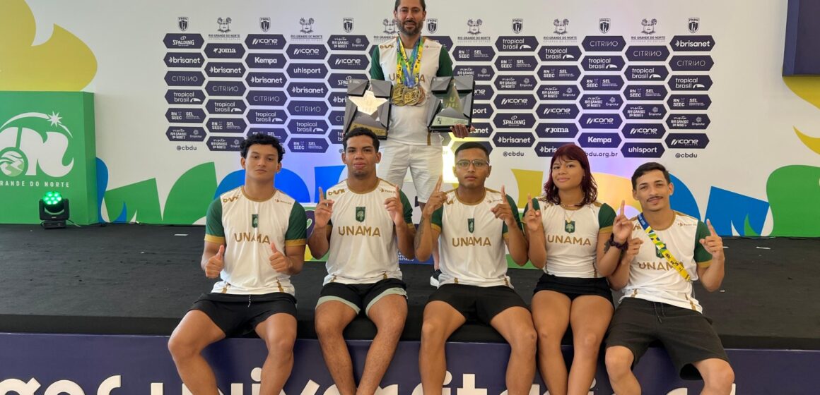 Atletas da UNAMA conquistam ouro e prata nos Jogos Universitários Brasileiros