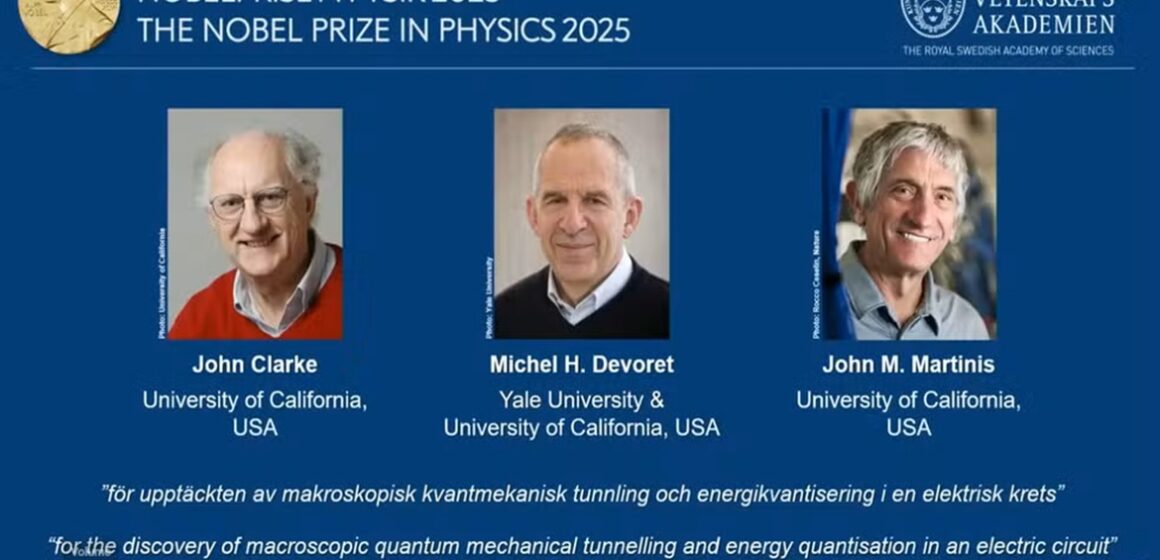 captura-de-tela-2025-10-07-064922 Nobel de Física 2025 premia trio por descobertas sobre efeitos quânticos em circuitos elétricos