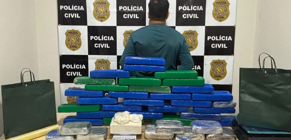 Polícia Civil apreende 40 kg de drogas e prende homem por tráfico em Parauapebas