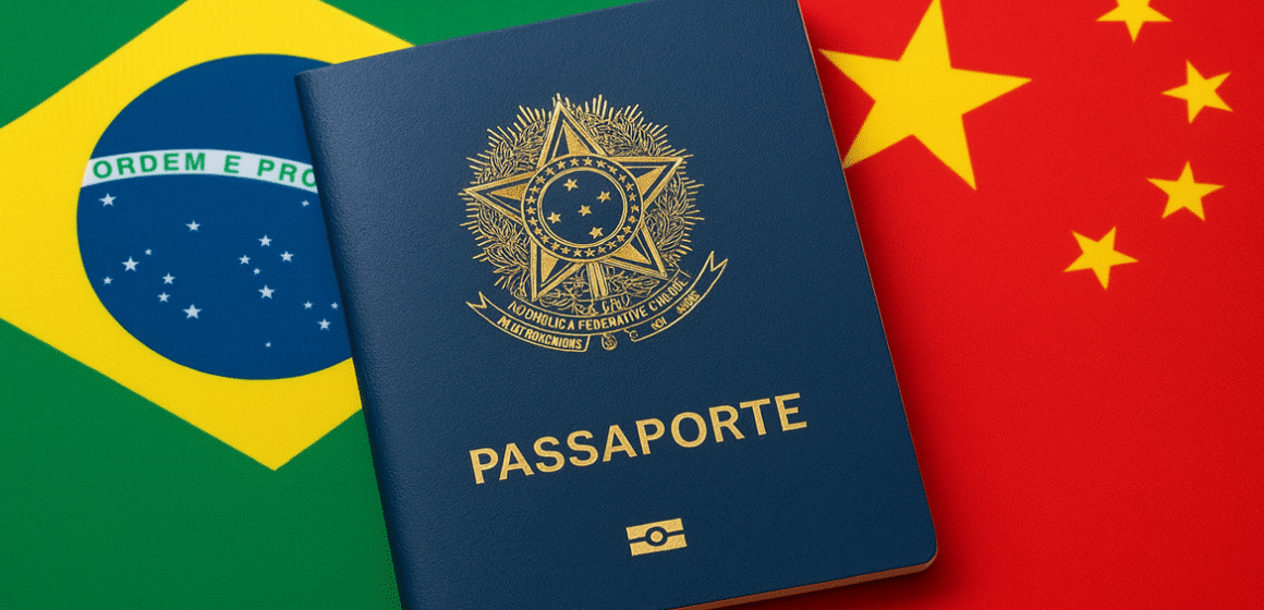 China prorroga política de isenção de vistos para brasileiros até 2026
