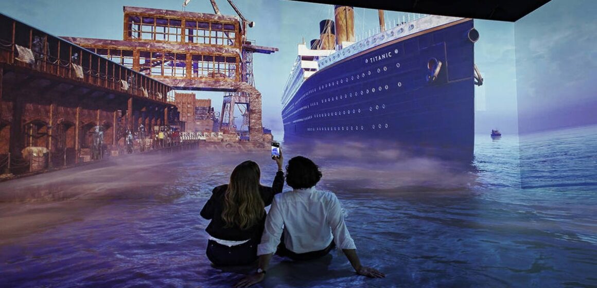 Exposição imersiva em Londres reconstrói naufrágio do Titanic com rigor histórico
