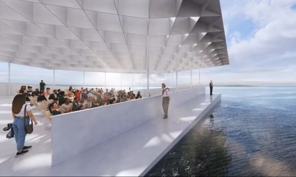 Praça flutuante é inaugurada em Belém como pavilhão na COP30