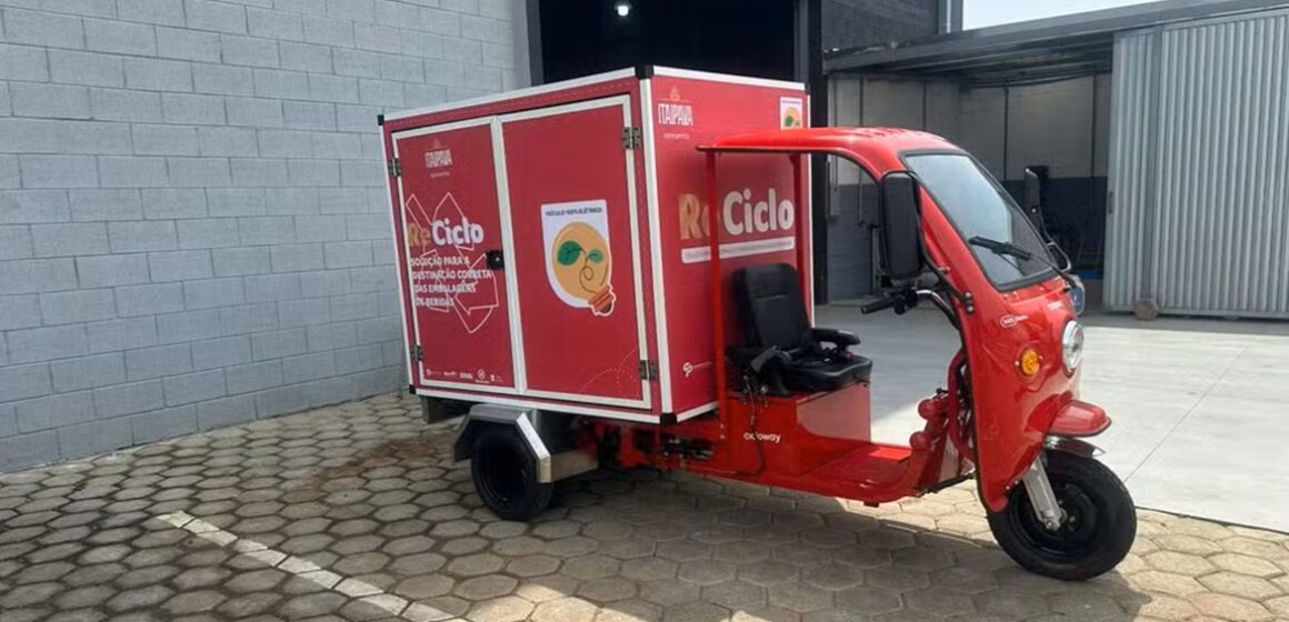 Veículo elétrico que tritura vidro será testado em bares e restaurantes durante COP30