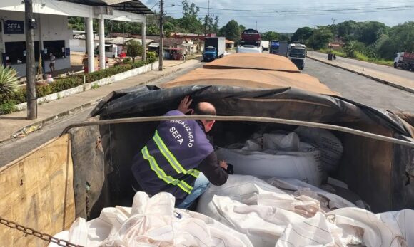Fiscais do Pará apreendem 50 toneladas de fertilizantes em operação no Gurupi
