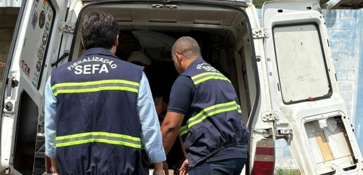 20251217131125-GC00073434-F00281381E Fiscais apreendem 32 toneladas de feijão em Cachoeira do Piriá por subavaliação e sonegação