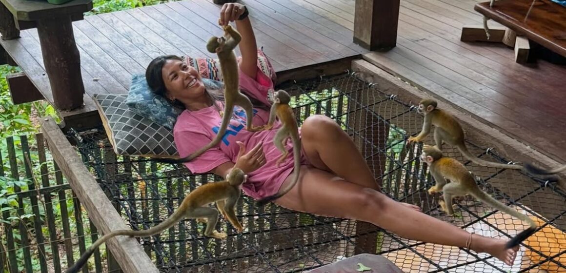 Influenciadora destaca hospedagem em árvore como experiência única em viagem ao Pará